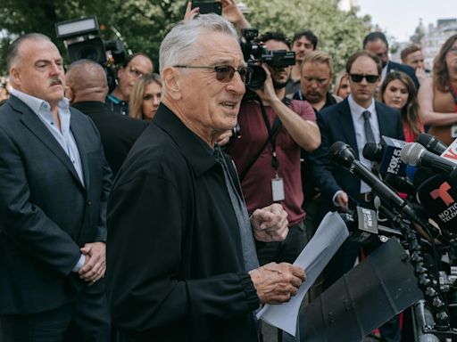 Robert De Niro arremete contra Donald Trump durante el juicio contra el expresidente por sobornos