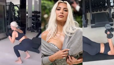 Así es la rutina de ejercicios de Kim Kardashian a sus 43 años