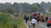 Italian air force aircraft crashes during an acrobatic exercise. A girl on the ground was killed