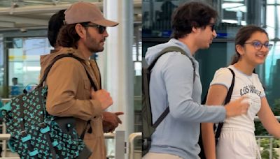 PICS: Mahesh Babu spotted at Hyderabad airport with his signature LV bag worth Rs 3.92 Lac as he heads for vacay with family