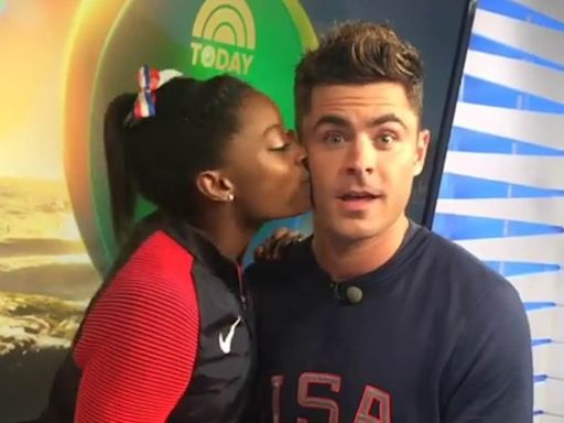 Inside the unlikely friendship between Simone Biles and Zac Efron