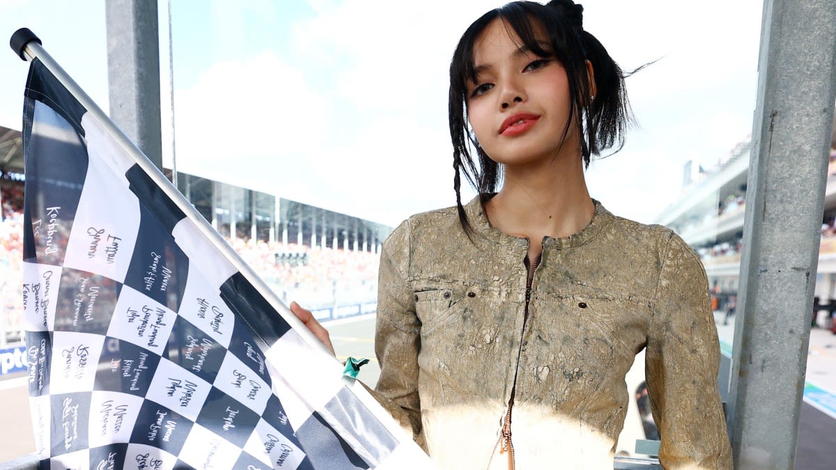 Blackpink's Lisa Does Motorcore in a Micro Mini Skirt at Miami F1 Grand Prix