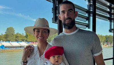 Michael Phelps Shares Adorable Photos of 6-Month-Old Son Nico in a Tiny Red Beret at 2024 Paris Olympics