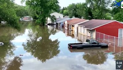 Congresswoman Budzinski surveys flood-prone Cahokia Heights following storm