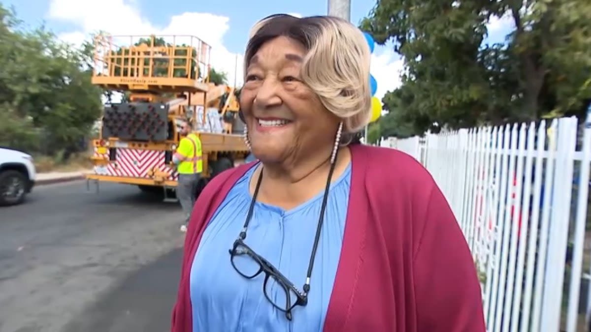 Part of LA street re-named Sweet Alice Row in honor of longtime community activist