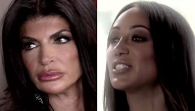 'RHONJ': Chaos Erupts as Teresa's 'Hot Dog-Lipped Mouth' Is Put on Blast and Melissa Hurls 'White Trash' Insult