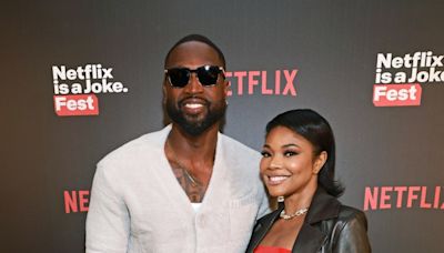 Gabrielle Union, Zaya Wade Twin in Leather at Dwyane Wade’s Netflix Event