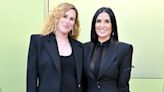 Pregnant Rumer Willis Shows Maternity Style Alongside Mom Demi Moore at Versace Show: Photo