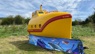 Former lifeboat becomes glamping 'yellow submarine'