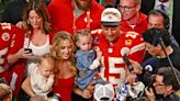 Patrick Mahomes Toasts ‘Great Wife’ Brittany Mahomes, 2 Kids After Super Bowl 2024 Win