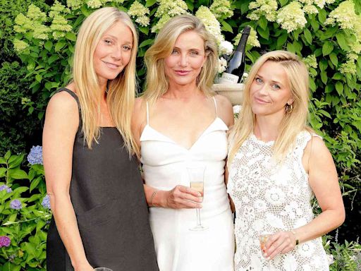 Gwyneth Paltrow, Cameron Diaz and Reese Witherspoon Go Garden Party Chic at Star-Studded Party in the Hamptons