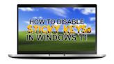 How to turn off Sticky Keys in Windows 11