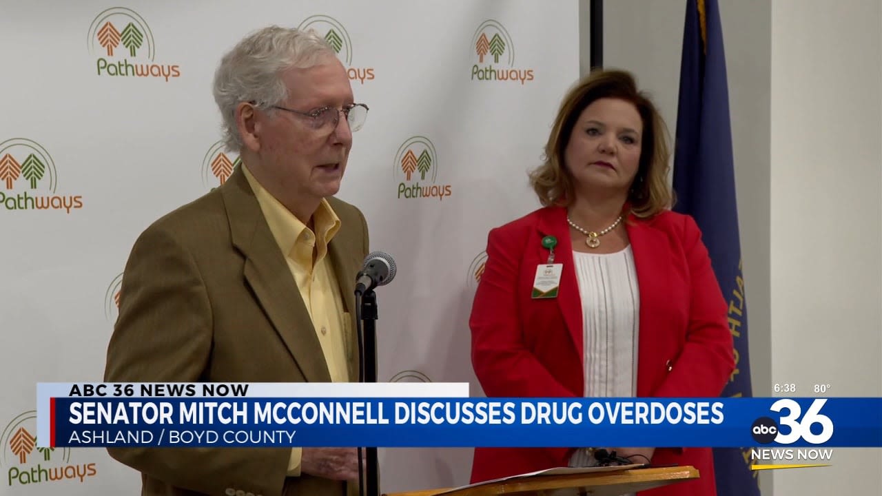 Senator Mitch Mcconnell discusses drug overdoses - ABC 36 News