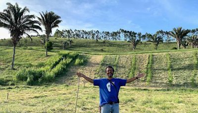 Marcos Palmeira mostra área externa de sua fazenda