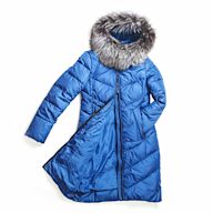 A heavy, insulated coat with a fur-lined hood, often worn in cold weather Popular for its warmth and practicality