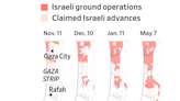 Israel’s Advance Toward Rafah, Shown in Maps