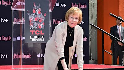 Carol Burnett Honored in Star-Studded Hollywood Handprint Ceremony