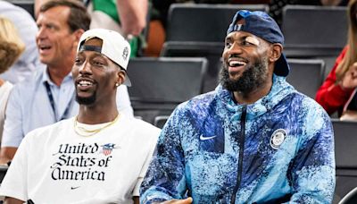 LeBron James Wears Bandage Over His Eye as He and Bam Adebayo Support Team USA Women's Basketball