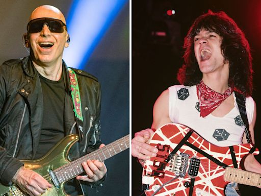 Joe Satriani has seemingly switched out his Ibanez guitars to play Van Halen material on the Best of All Worlds Tour