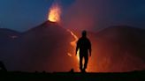 Spectacular display as Mount Etna erupts in Sicily