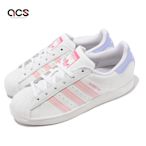 adidas 休閒鞋 Superstar W 白 粉紅 紫 三葉草 小白鞋 女鞋 貝殼頭 愛迪達 HQ1906