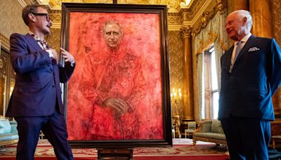 The Artist Behind King Charles' Royal Portrait Explains His Decision to Use So Much Red