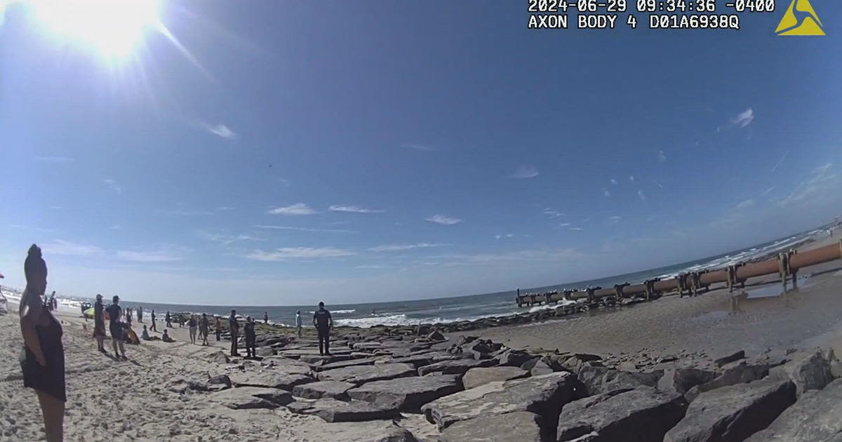 Video shows 9 people rescued from rip currents in Ocean City, New Jersey