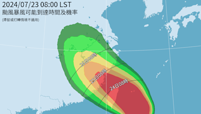 颱風假有望？「北北基宜」暴風圈侵襲率高達99％