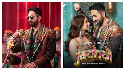 Ayushmann Khurrana and Pashmina Roshan’s latest Garba track ’Jachdi’ is out