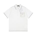 【MOMO生活館】PRADA 23SS夏季短袖男polo衫口袋logo休閑上衣原單高端款