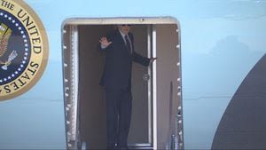 President Biden departs Seattle after attending fundraising events