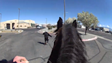 Video: Accused shoplifter leads Albuquerque police on horse chase