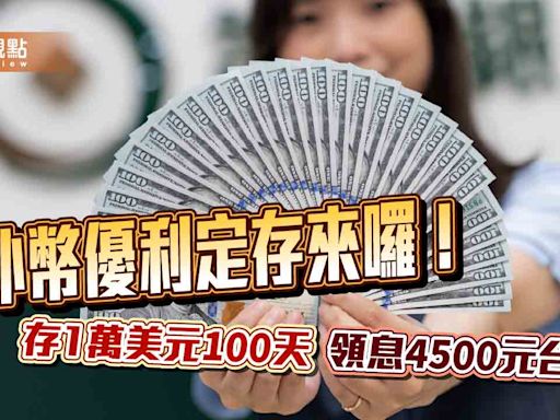 外幣優利定存來囉！一銀推美元利率3個月5.22％ 華南銀給5.15%