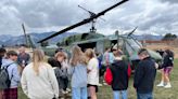 D11 students get to see Air Force helicopter up close