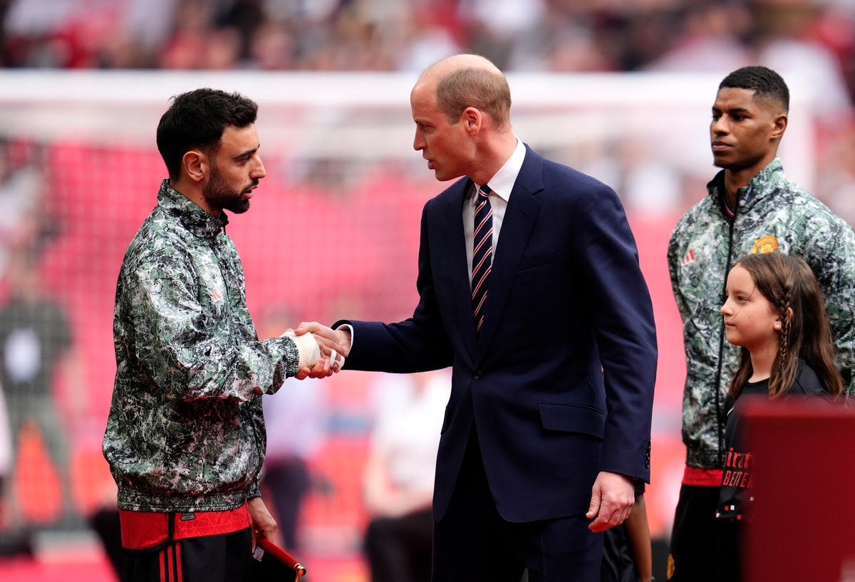 Royal news – live: Prince William attends FA Cup Final today as Harry and Meghan portrait finds new home