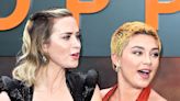 Florence Pugh Rescues Emily Blunt As She Avoids A Wardrobe Mishap At The 'Oppenheimer' Photocall