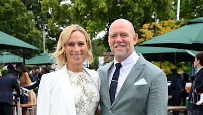 Zara Tindall cosies up to husband Mike at Wimbledon