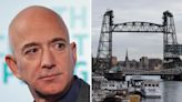 Jeff Bezos' megayacht was quietly towed from a Dutch shipyard after the company building it scrapped a request to dismantle a historic bridge to let it pass — watch the video