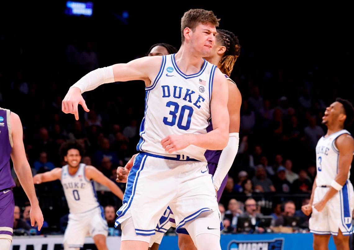 Duke’s Kyle Filipowski is selected in the NBA Draft by Utah, one day later than expected