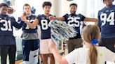 Penn State football players visit patients, families at Hershey children’s hospital