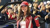 Hailey Bieber Flashes Her Baby Bump In a Formula 1 Twist On Maternity Style