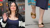 Lily Gladstone Goes for Gold in Gianvito Rossi Mules on ‘Good Morning America’