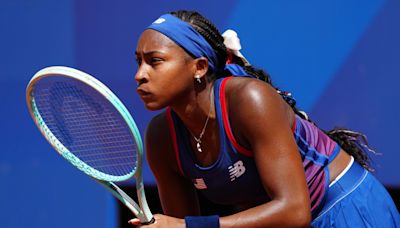 Coco Gauff ousted at Paris Olympics in third round match marred by controversial call