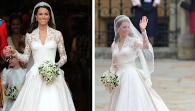 Princess Kate made her 'tiny waist look even tinier' in her £250k wedding dress