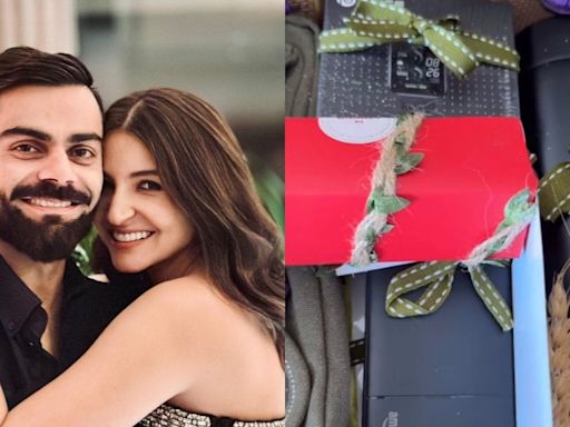 Anushka Sharma, Virat Kohli Surprise Paps With Gift Hampers; Here's Everything That's In It | Watch - News18
