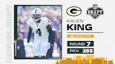 Green Bay Packers 2024 seventh-round pick: CB Kalen King