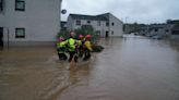 Red weather warning cut but further floods feared as Storm Babet continues