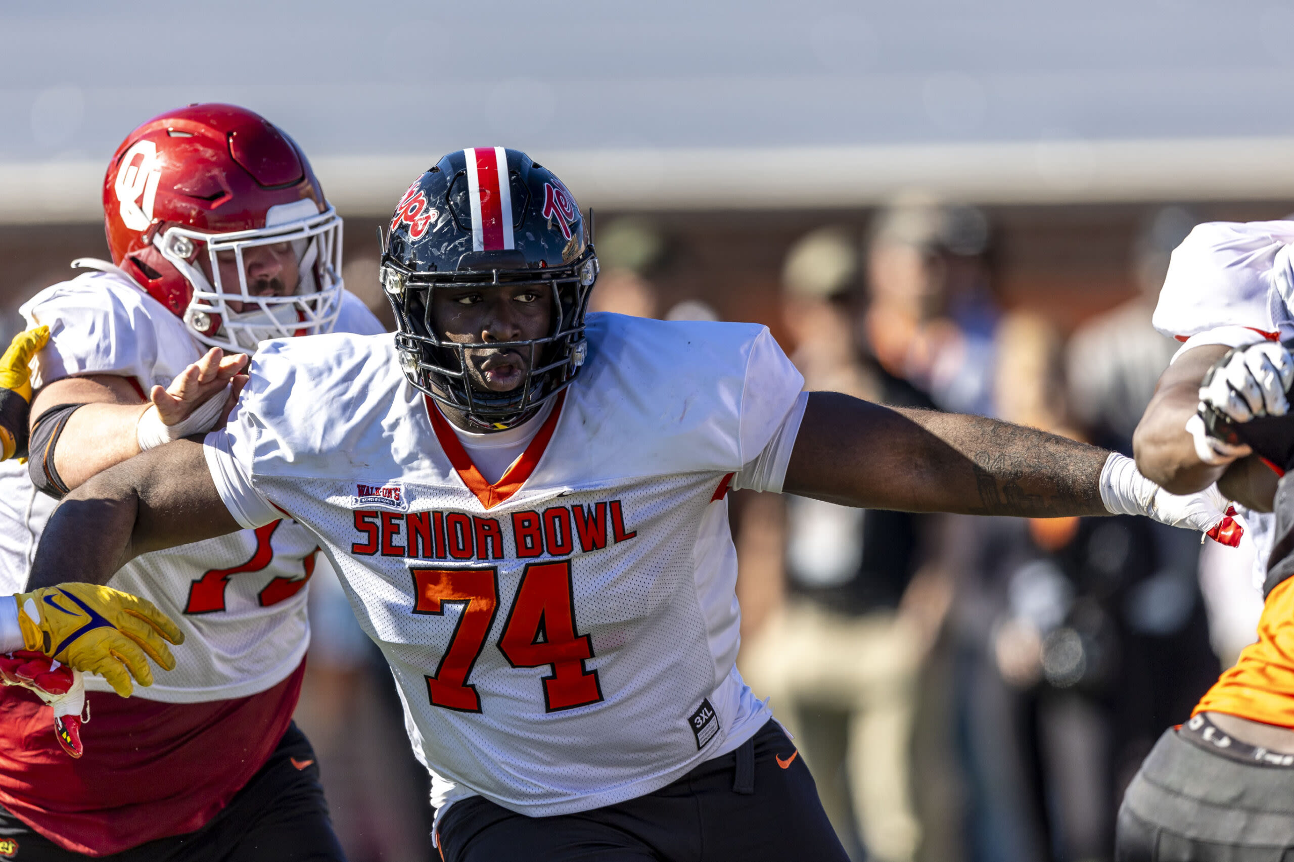 Raiders select Maryland OT Delmar Glaze with the No. 77 pick