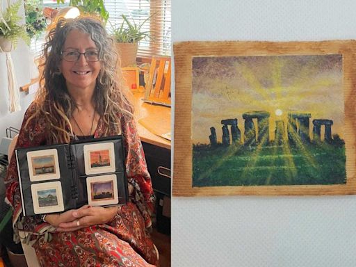 Artist gives used tea bags new ‘lease of life’ by painting UK landmarks on them