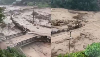 天佑日本…石川大雨成災 傳1人失聯2地成陸上孤島